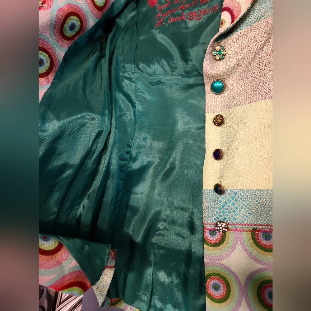 Desigual Geometric Patchwork Coat - image 5